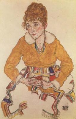 Egon Schiele Portrait of the Artist's Wife (mk12) oil painting picture